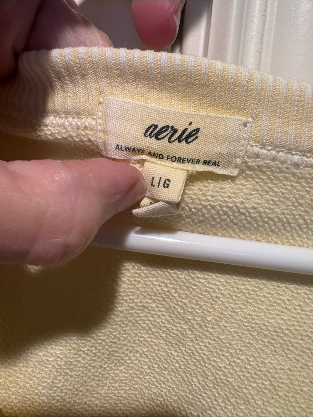 aerie Short Sleeve Puff Sleeve Tee in Pale Yellow - Picture 2 of 3